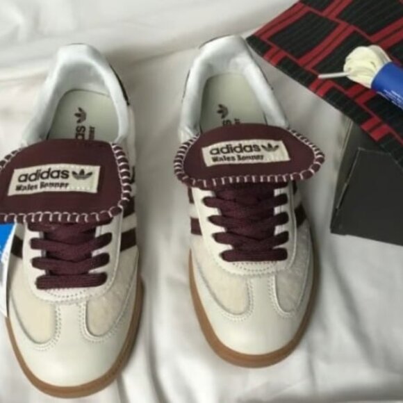 Adidas Samba Pony Tonal x Wales Bonner Cream White Sneakers - Picture 4 of 7